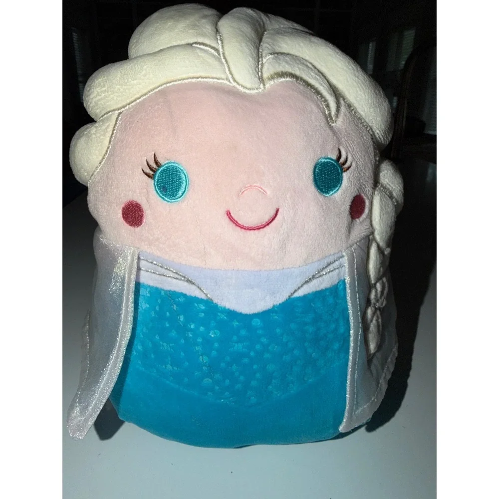 Disney Frozen Elsa Squishmallow 10 Inch Plush Kellytoy Blue SQK1018